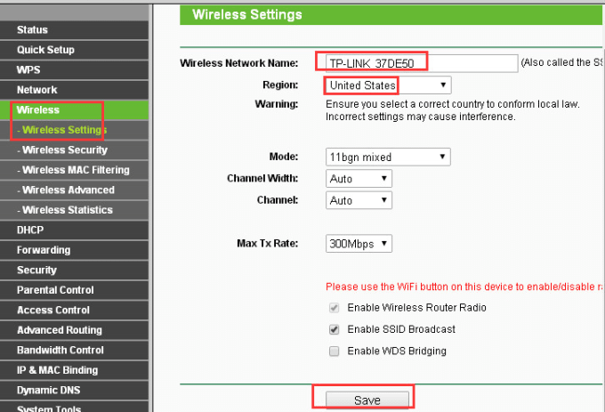 setip bandwith control for each mac in wifi router